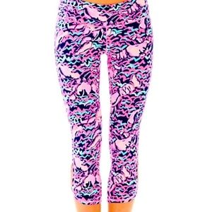 Lilly Pulitzer Luxletic Crop Leggings Lobstah Roll